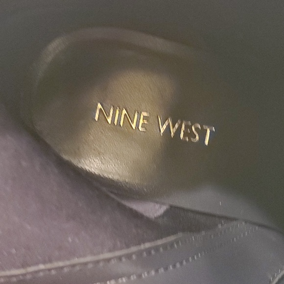 NINE WEST, Dark Blue Velvet Ankle Booties - Picture 6 of 7
